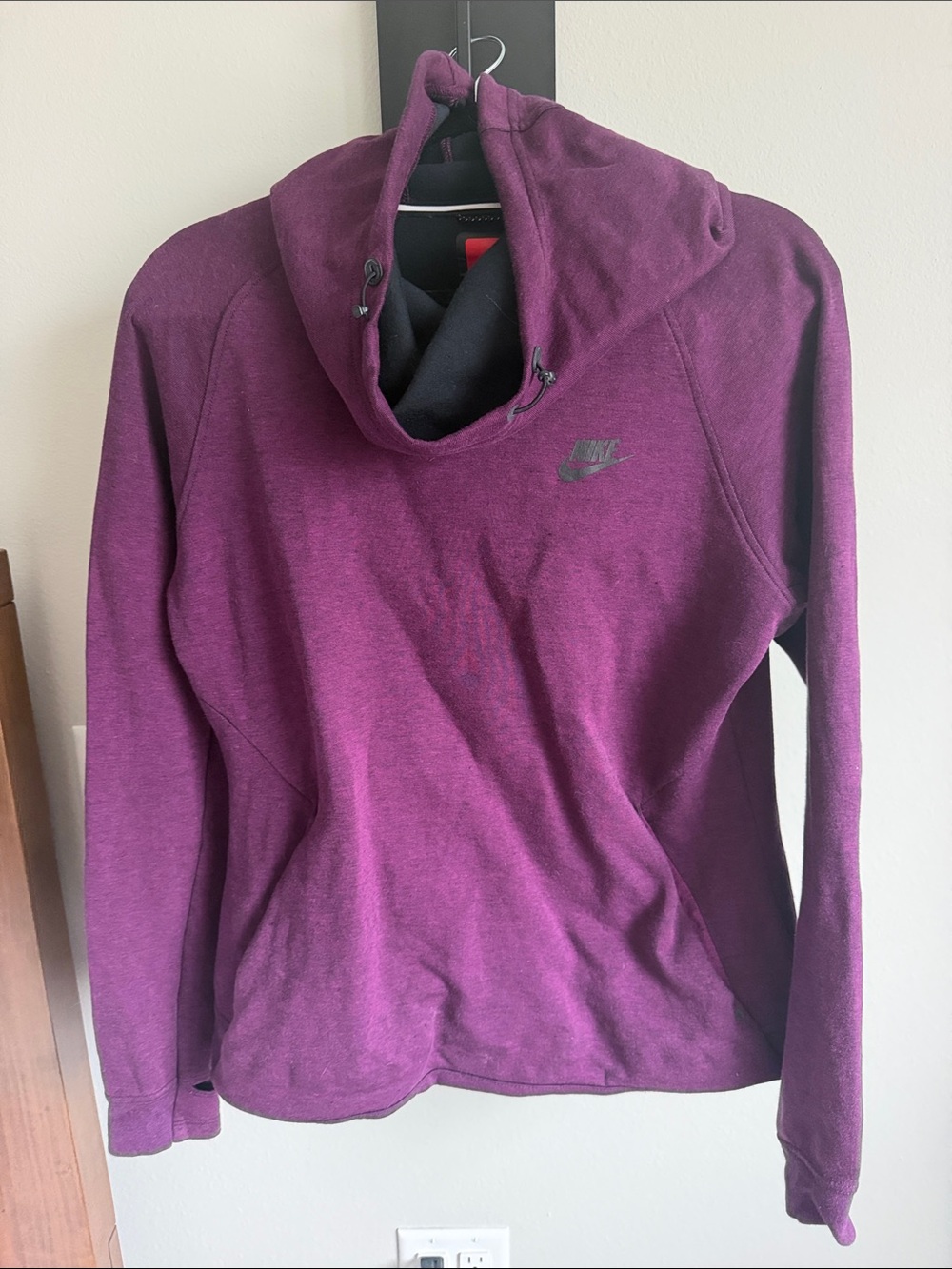 Nike Women's Plum Funnel Neck Pullover Hoodie